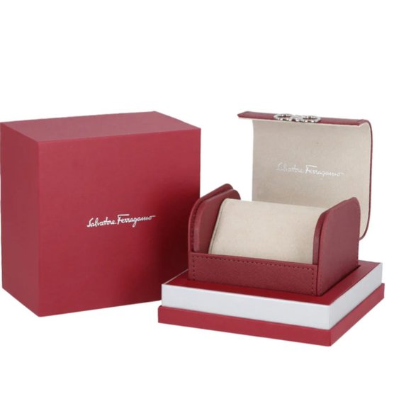 Ferragamo Black Red Accent 41mm Watch New - Picture 4 of 4